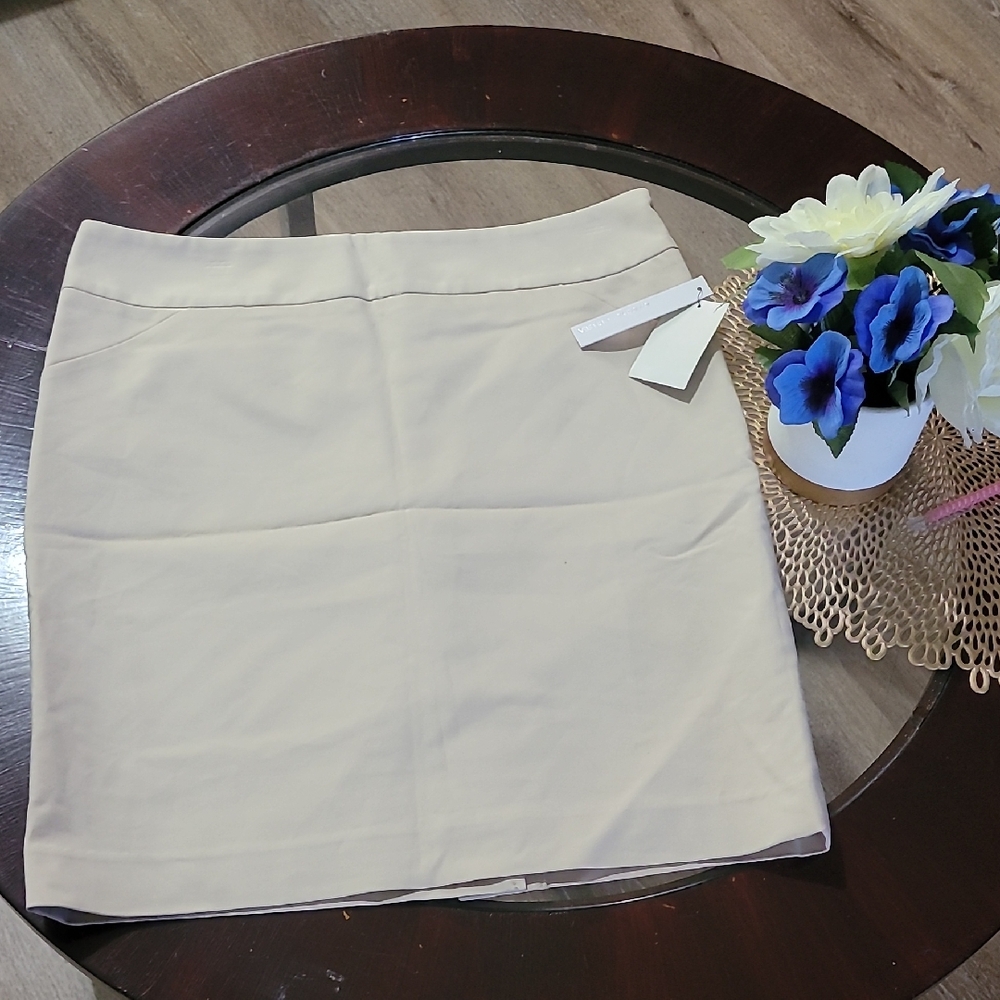 Amanda & Chelsea Tan Pencil Mini Skirt for Work